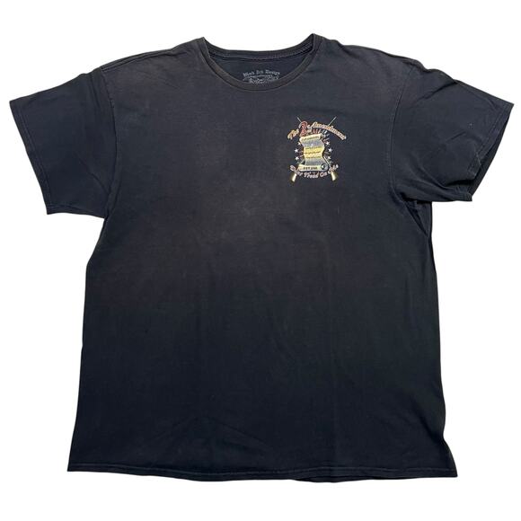 Black Ink Design - The 2nd Amendment / Don’t Tread On Me Distressed Tee - XL - Picture 3 of 5